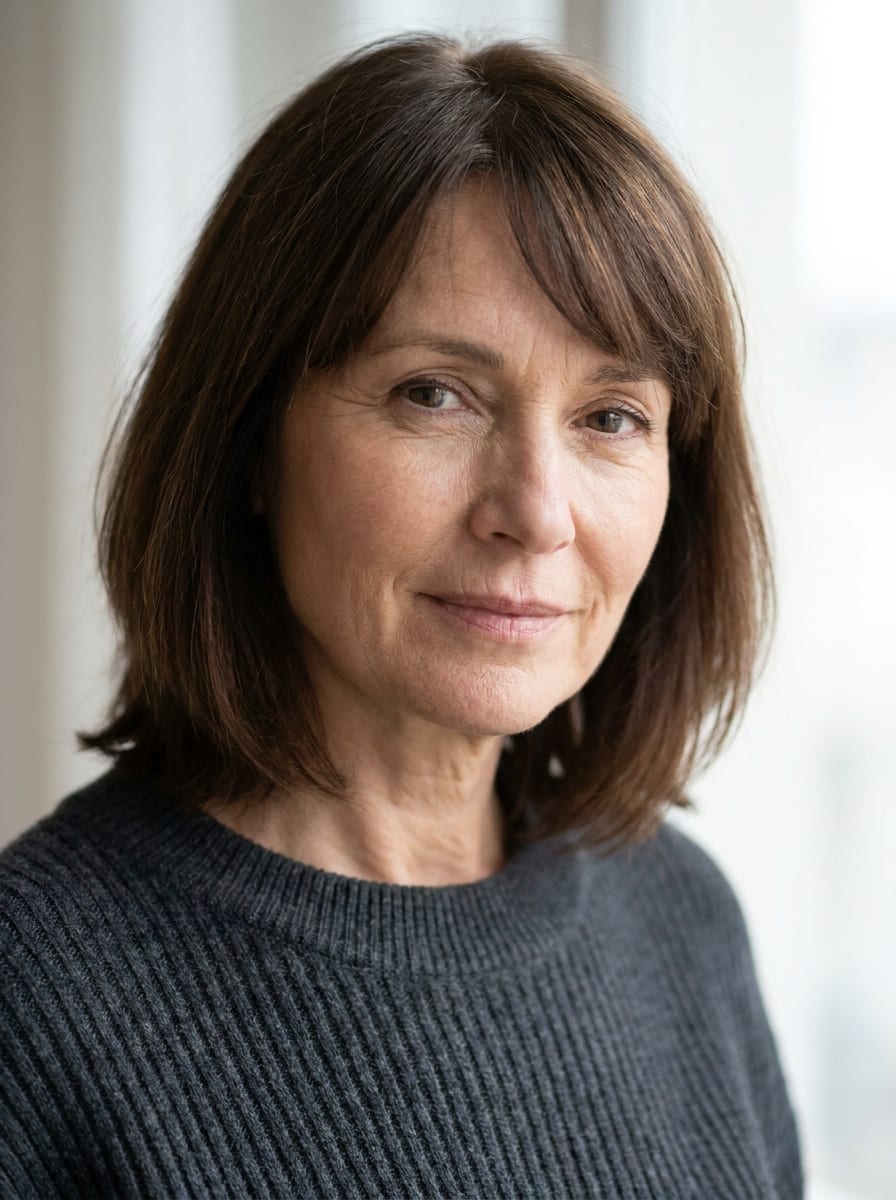 Long Bob mit seitlichem Pony - Long Bob ab 50